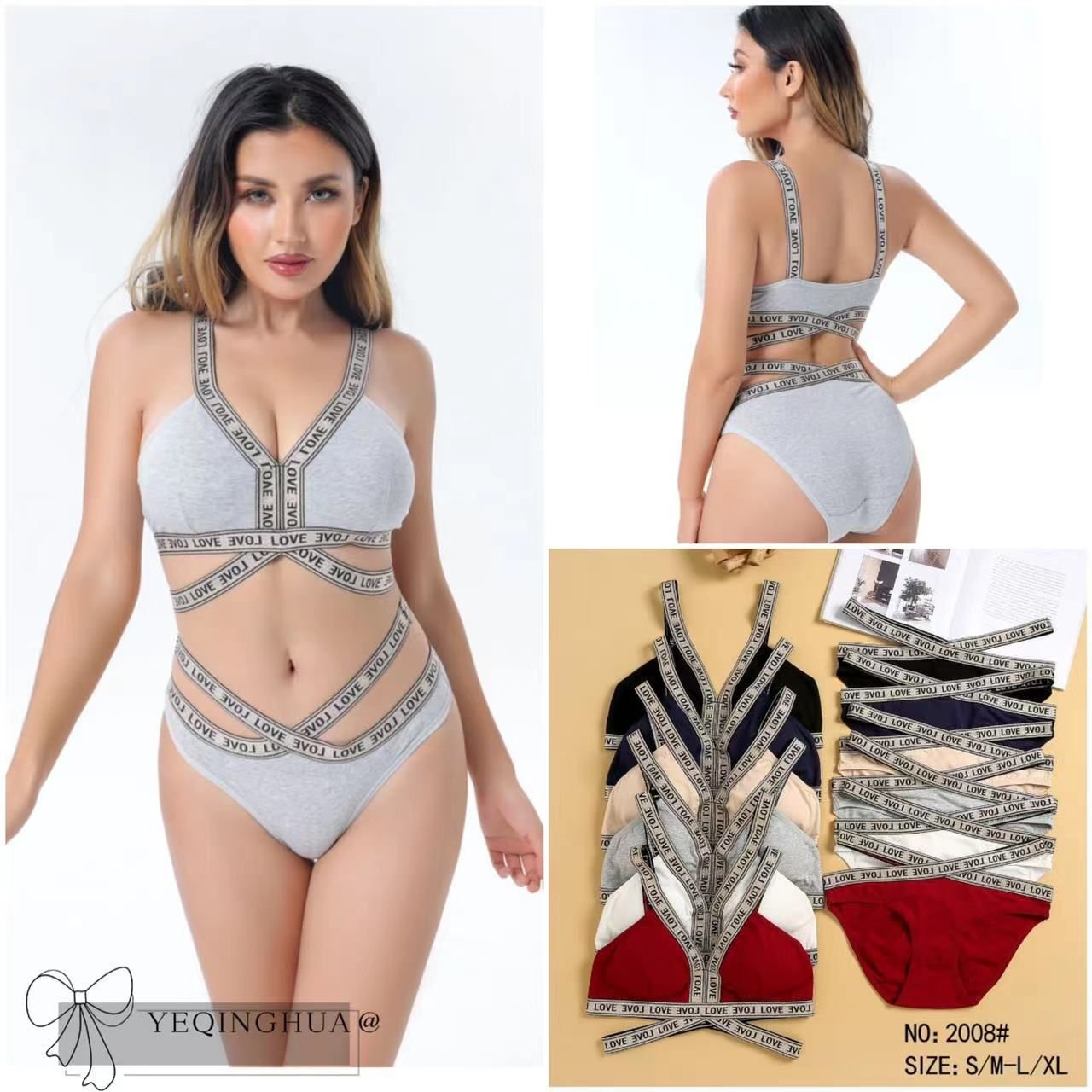 Womance (Love) Printed New Stylish Design Bra & Panty Set