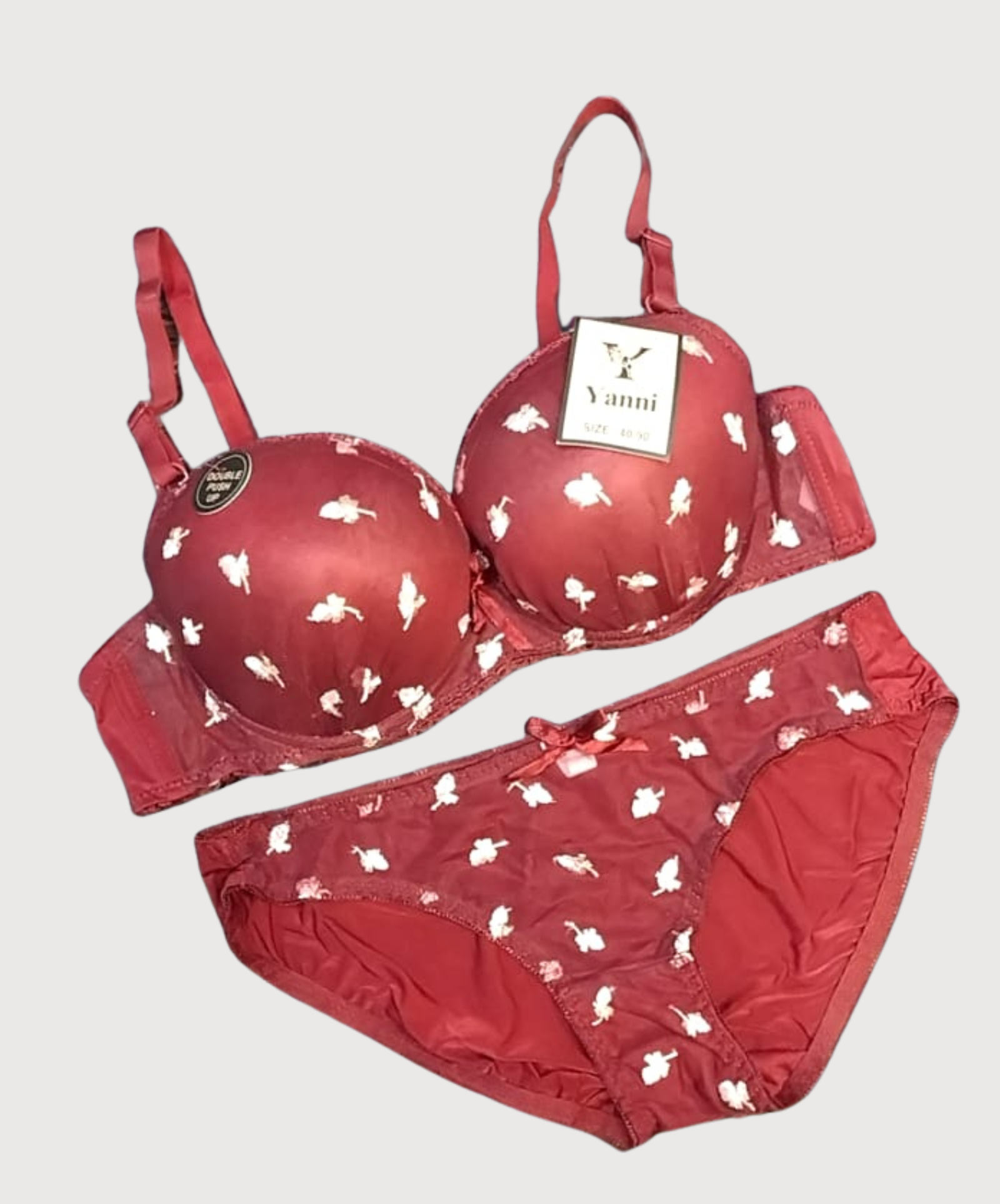 RubyLift Crimson PushUp Bra & Panty Set