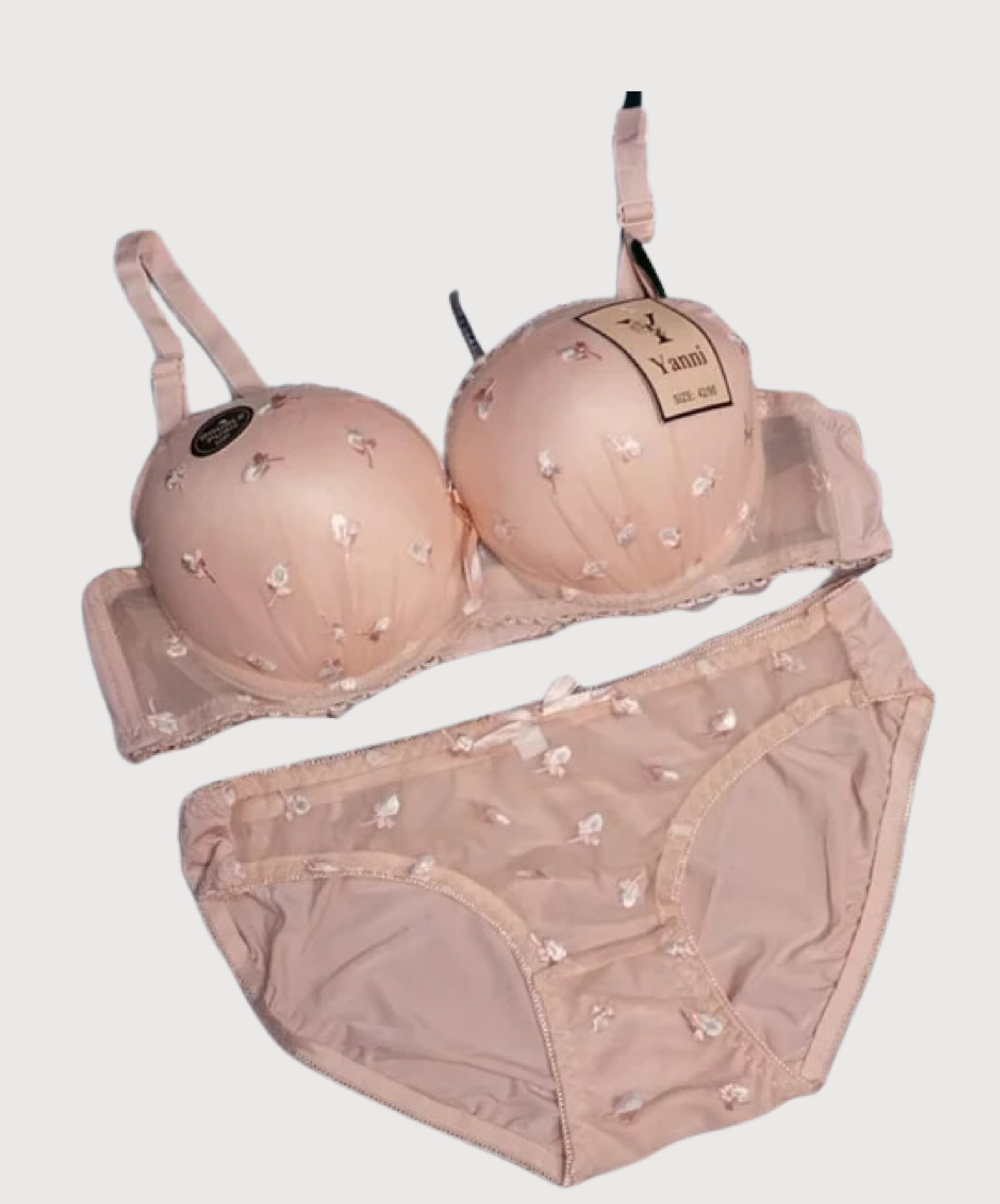 Womance Nude Colour Double Padded Push Up Bra & Panty Set