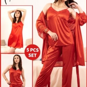 Luxury Roses 5-pcs Nightwear